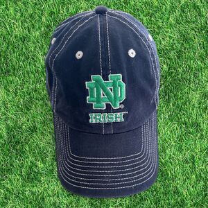 Notre Dame Fighting Irish Hat Cap Logo Stitched Navy Blue Adidas NCAA Football